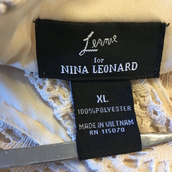 Lennie for Nina Leonard Lace Maxi Dress Womens XL Ivory - Picture 12 of 13